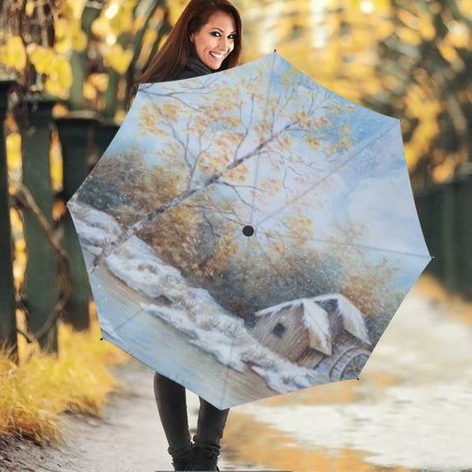 Cabin by Stream design Umbrella