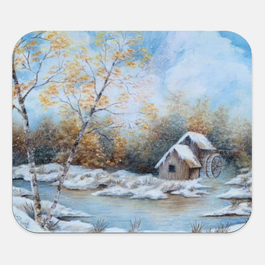 Cabin by Stream Mouse Pad (Rectangle)